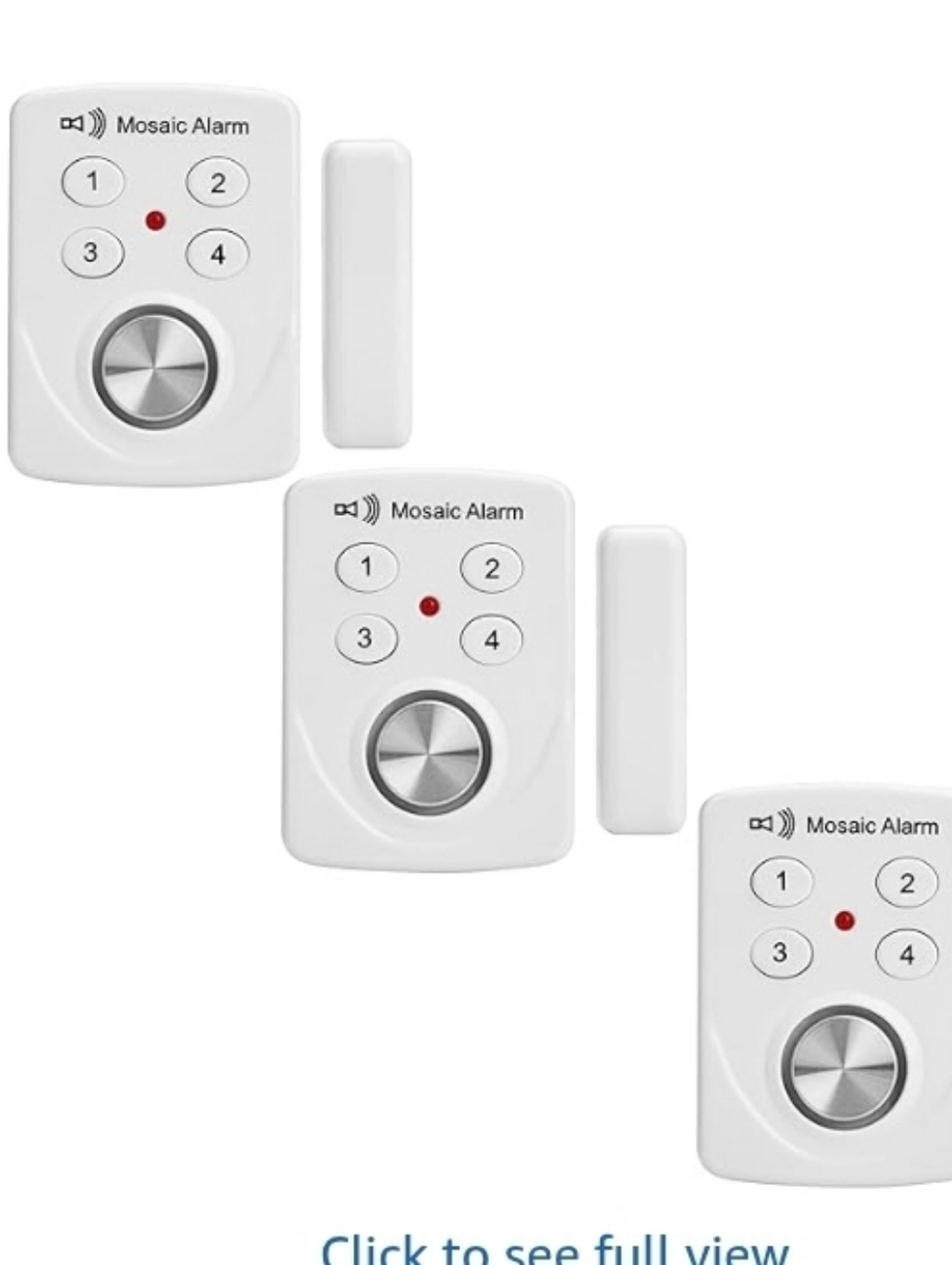 3 pack door alarms with delay when left open 130 dB window break sliding siren v